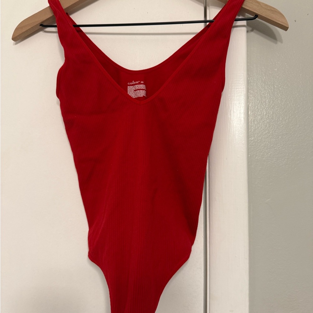 Colsie Scarlet Scoop Neck Bodysuit